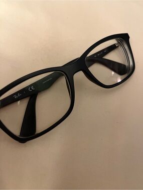 Ray-Ban Black Men's Rectangular Optical Glasses frames